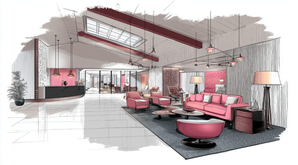 Aménagement hôtel : pourquoi la réception est la première vitrine de l’expérience client